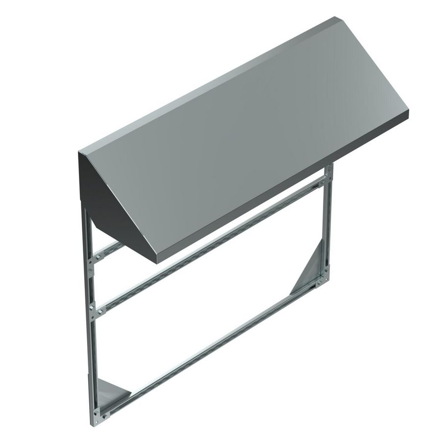 Muurshelter 1,5 meter breed 1584x750x1500 Staal bandverzinkt