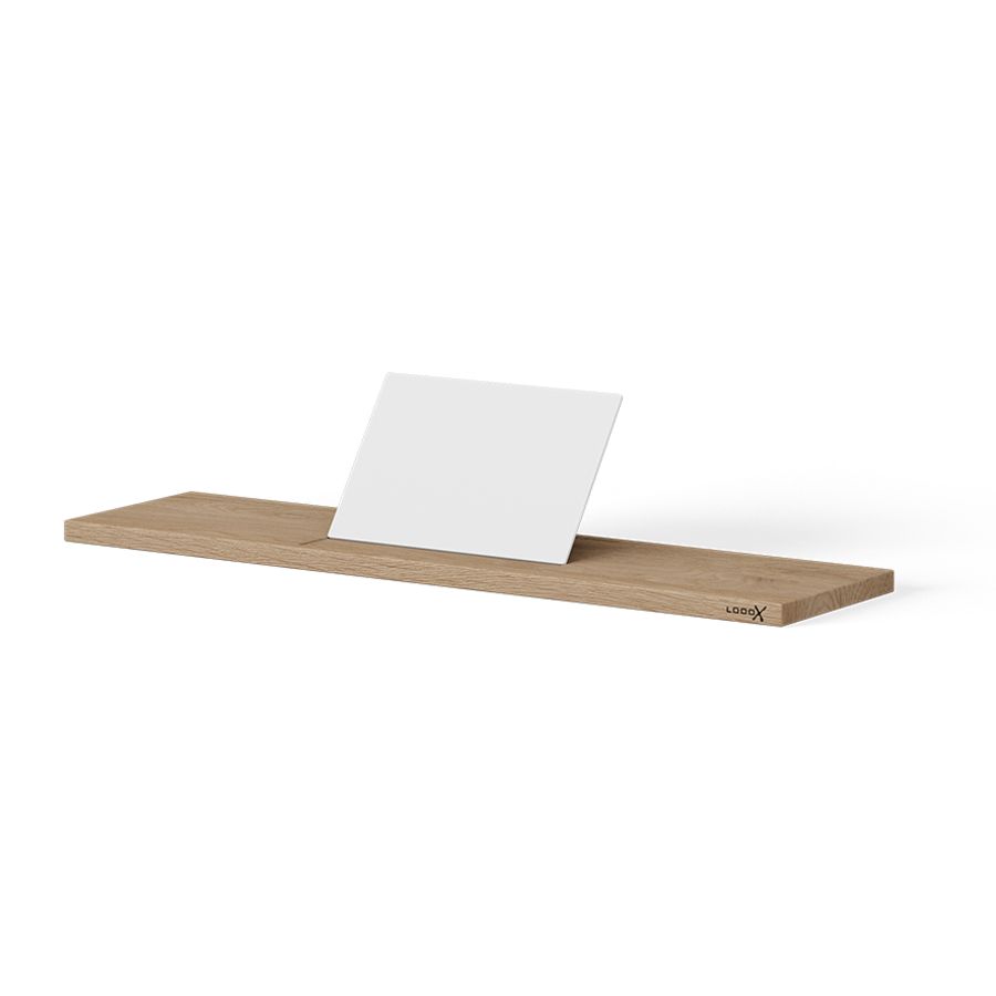 Wooden badplank 880mm massief eiken old grey mat wit
