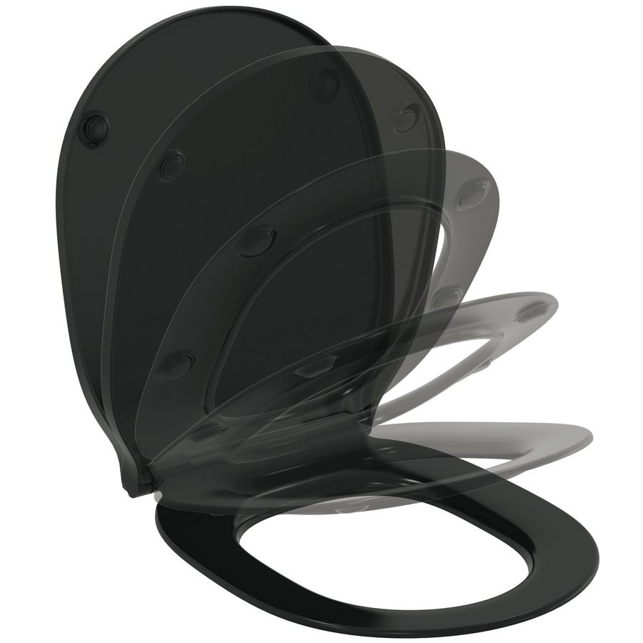 Zitting & deksel wrapover RVS silk black Connect Air