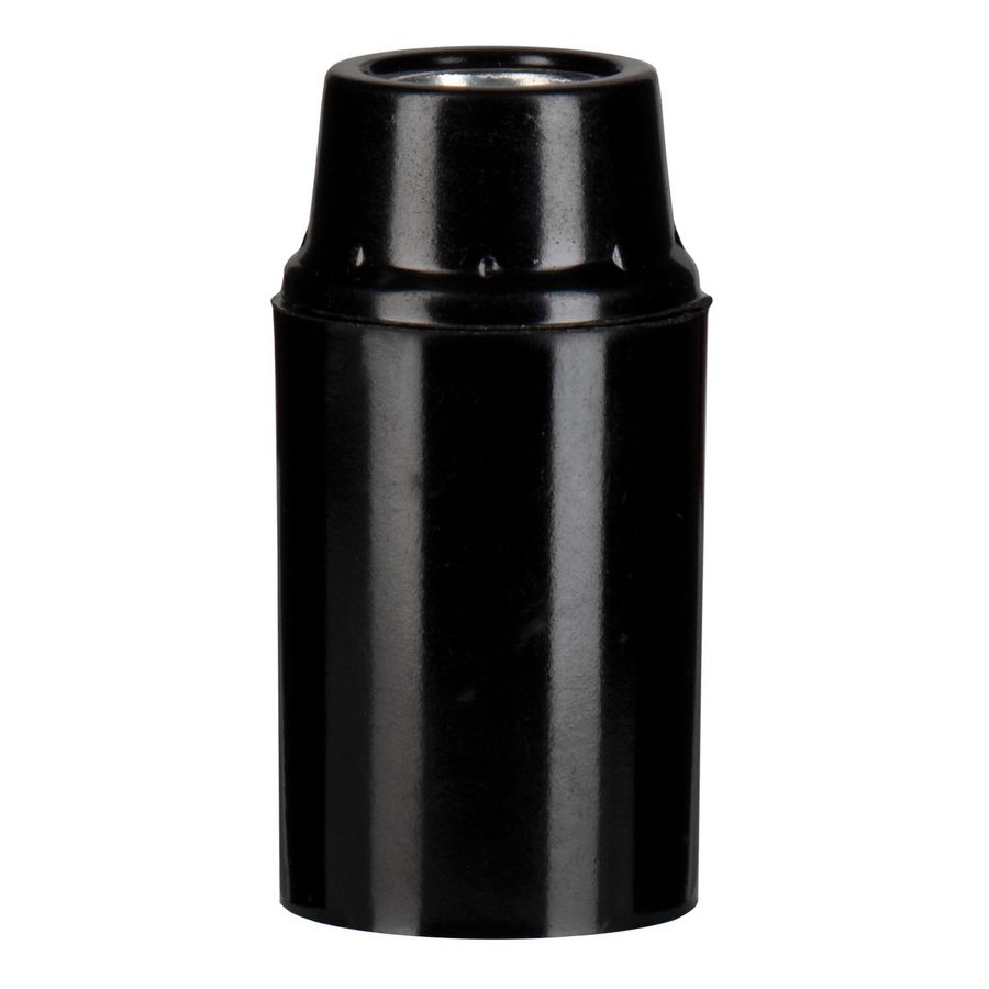 Lamphouder Bakelite plain E14 zwart VVE=10