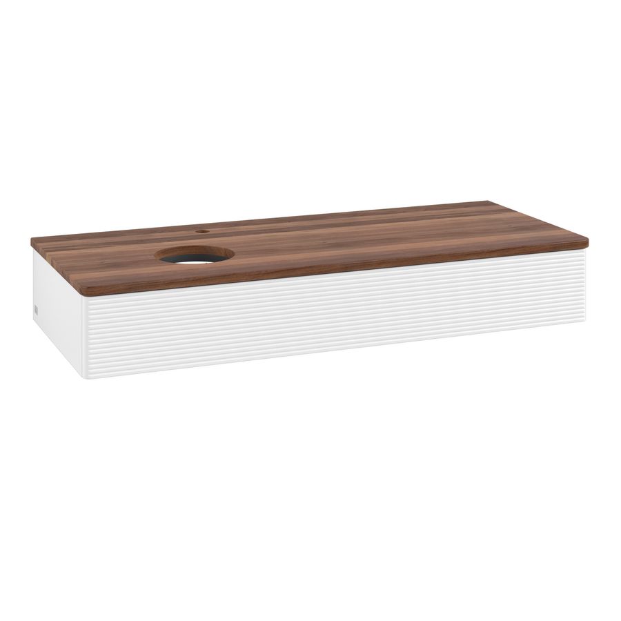 Wastafelonderkast Antao 1200x190x500mm White Matt Lacquer L11152MT