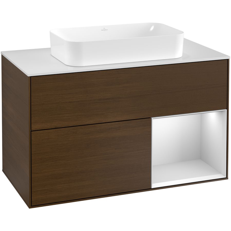 Wastafelonderkast Finion 1000x603x501mm W.Veneer F251MTGN