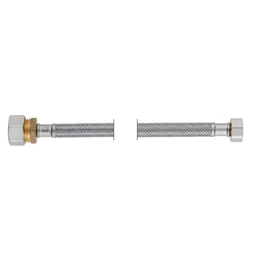 Flexibele slang 1/2" 15mm DN8 knelkoppeling 1-delige x BIN