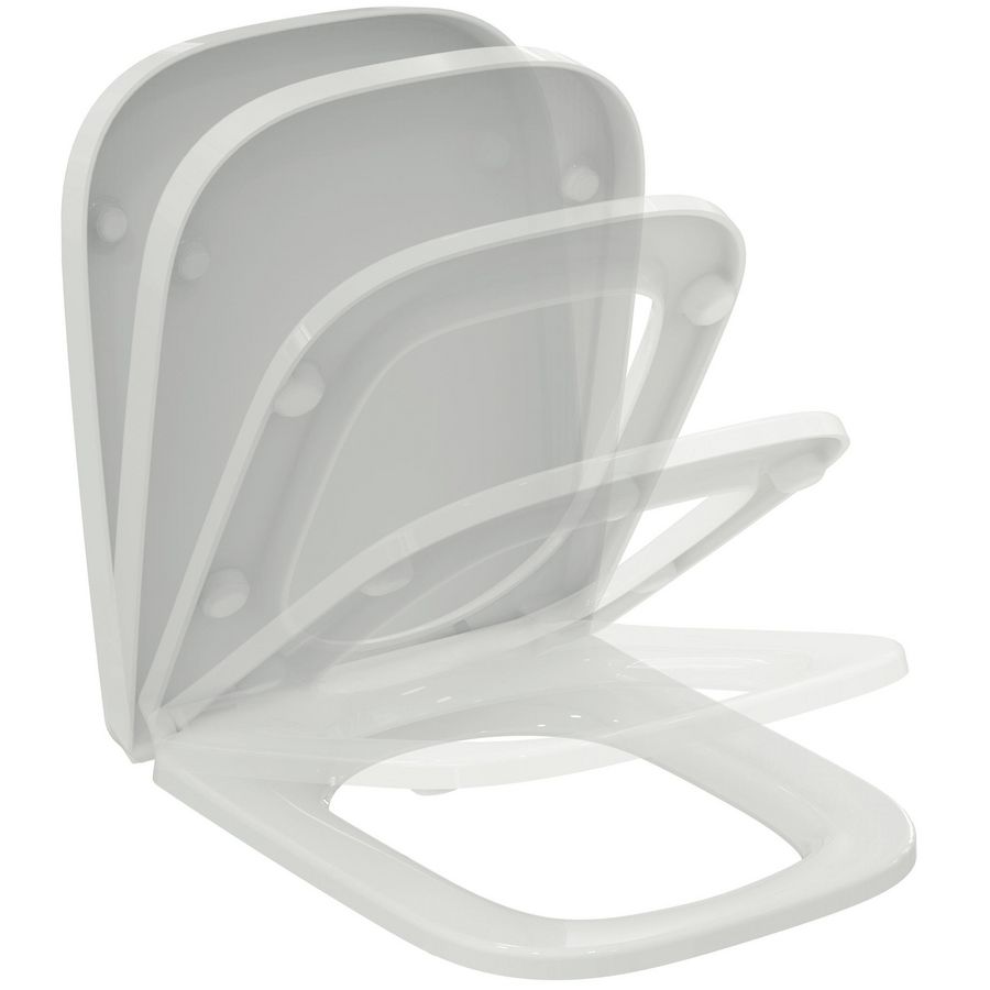 Closetzitting I.LIFE-B wrapover softclose afneembaar rechthoek wit