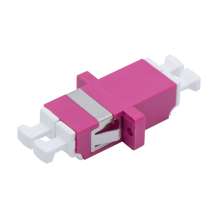 LC ADAPTOR DUPLEX MM OM4 Pink