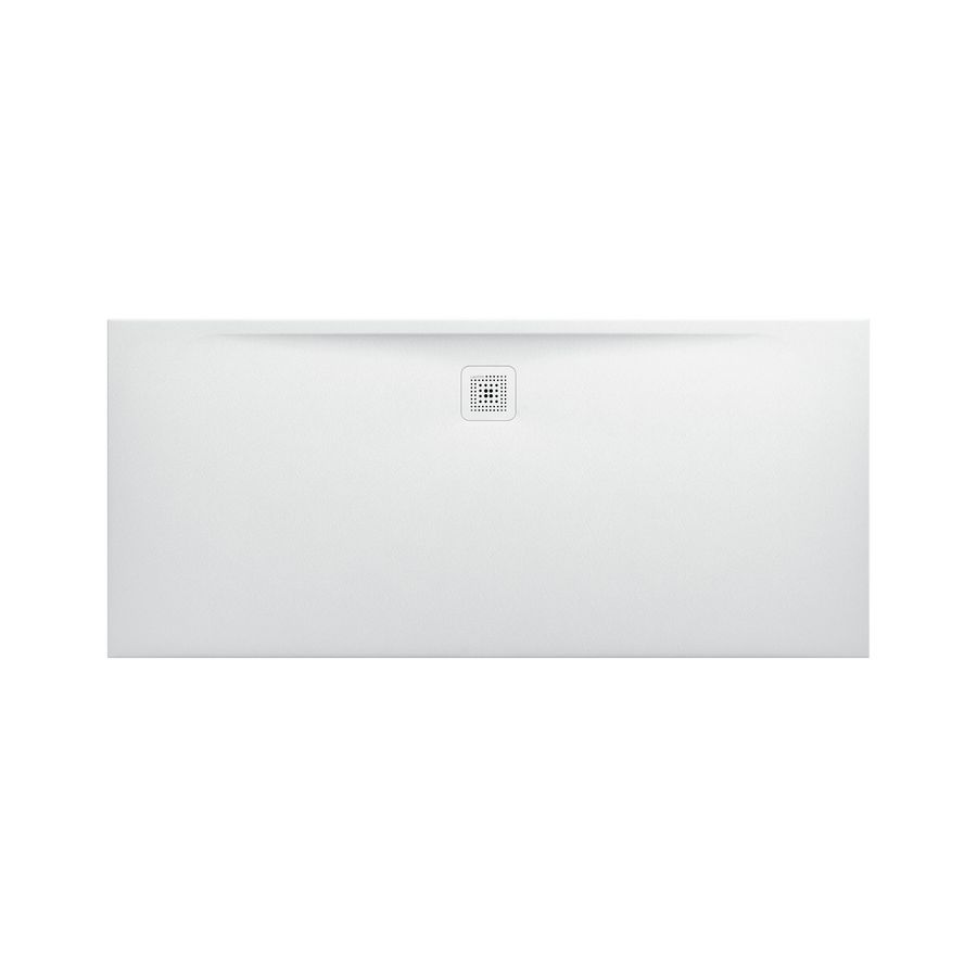 Douchevloer 1800x800mm rechthoekig wit Marbond composiet afvoer aan lange zijde