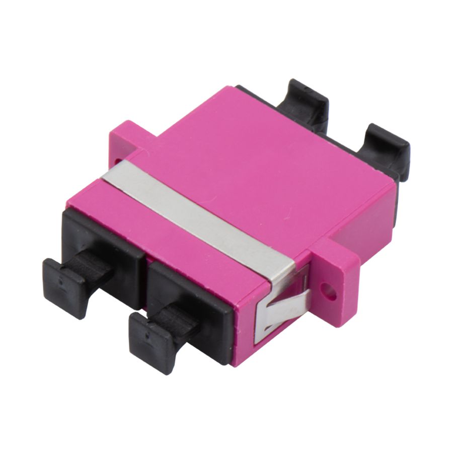 SC ADAPTOR DUPLEX MM OM4 Pink