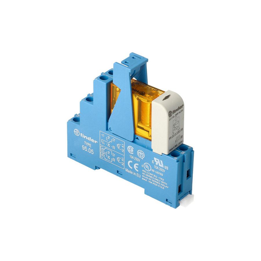 Interfacerelais 2 wisselcontacten 8A 230V AC serie 48