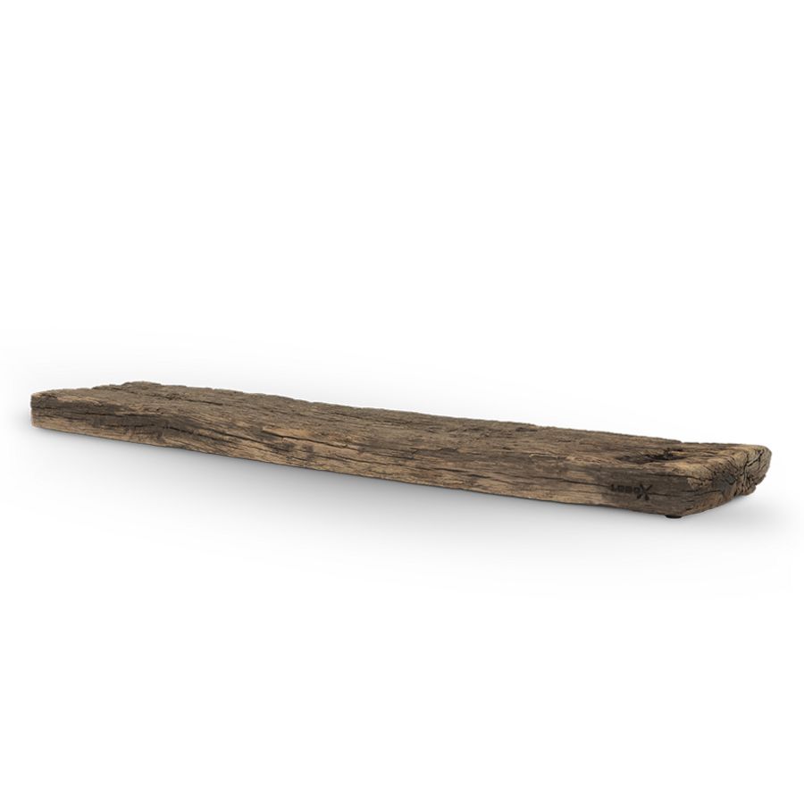 Wooden ruwe badplank 880x160x40mm massief eiken onbewerkt