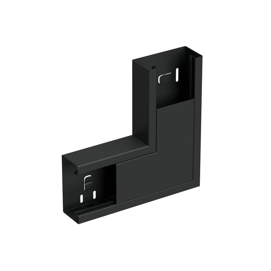 Verticaal hoekstuk wandgoot +D LSU-170/65 WGX zwart RAL9017