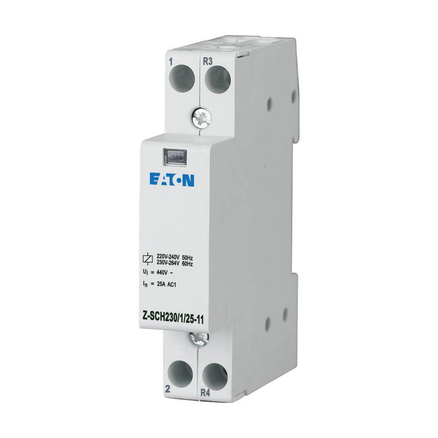 Installatierelais, 230V, 50Hz, 25A, 1NO+1NC, 1TE Eaton