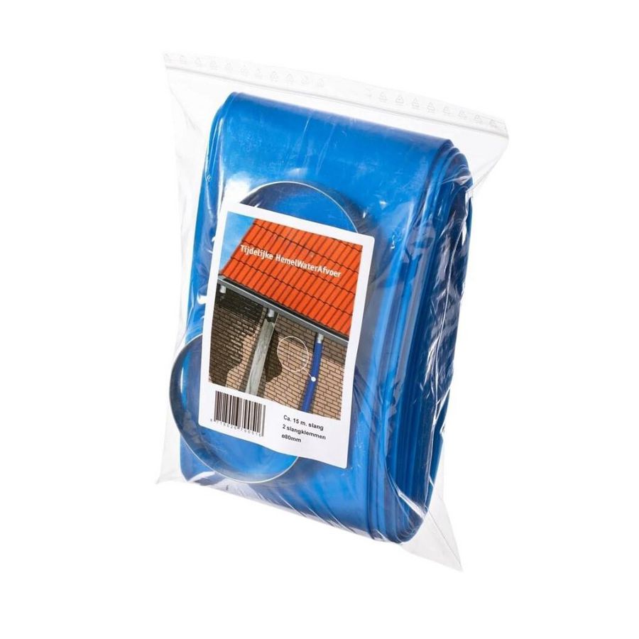 Tijdelijke HWA-afvoerset 80mm à 15mtr.