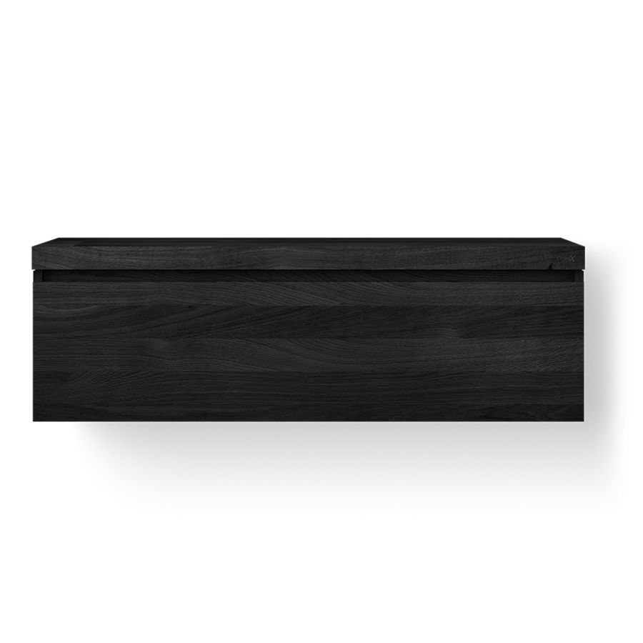 Badmeubel WOODEN BASIC DRAWER 1200mm 1x la eiken zwart
