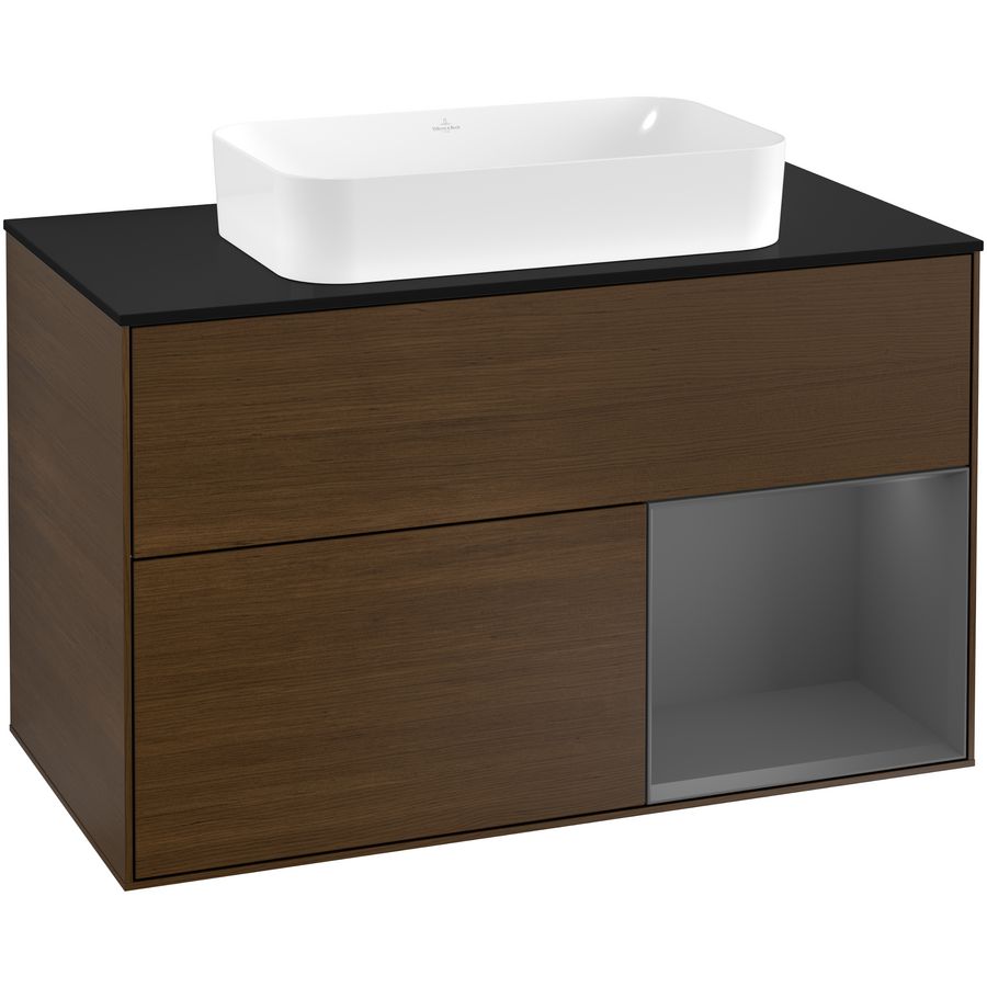 Wastafelonderkast Finion 1000x603x501mm W.Veneer F252GKGN