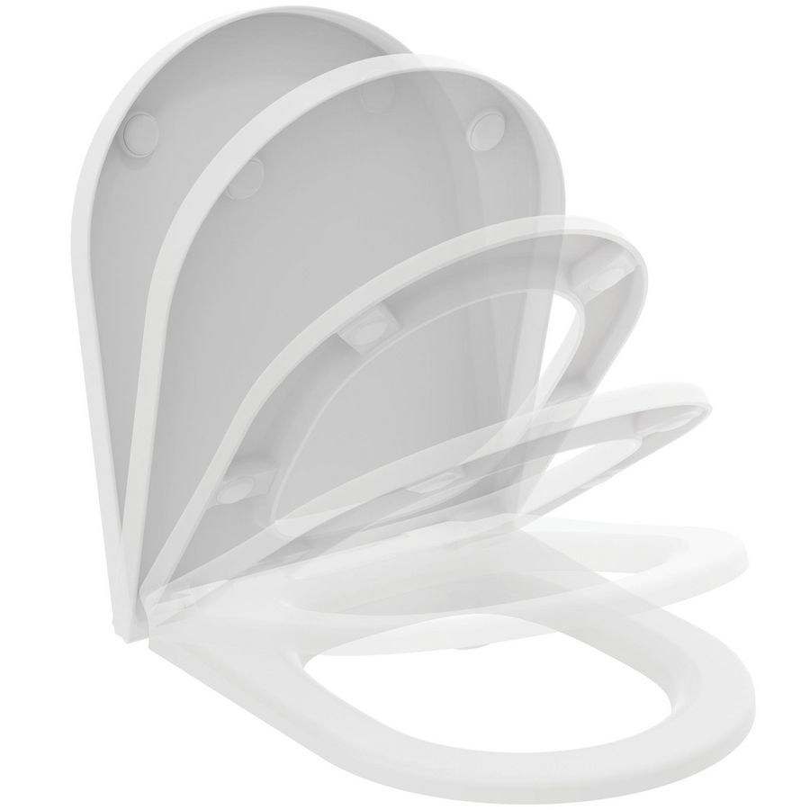 zitting en deksel wrapover softclose afneembaar silk white T