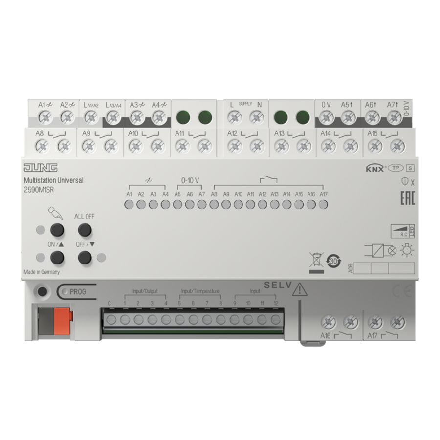 KNX multistation Universeel, voor DIN-rail, 8 TE, Secure