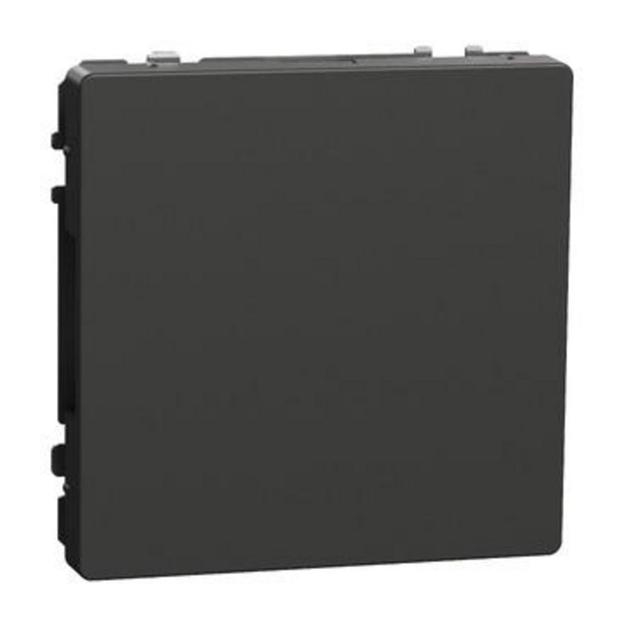 Blindplaat Antraciet Systeem D