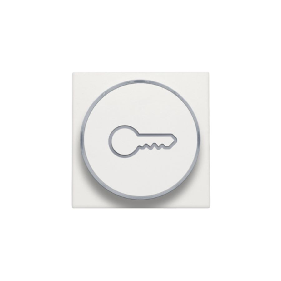 Afwerkingsset doorschijnende ring sleutelsymb. 6A white