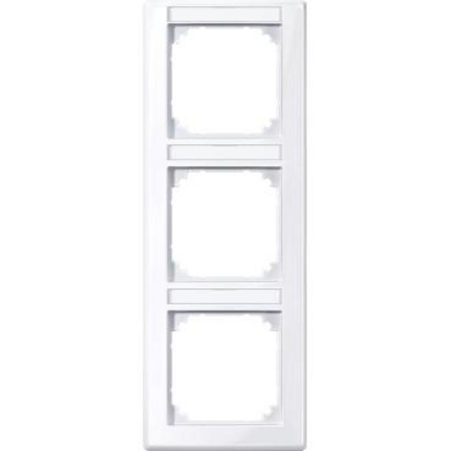 Afdekraam M-Smart 3-voudig Verticaal Tekstveld Actief wit
