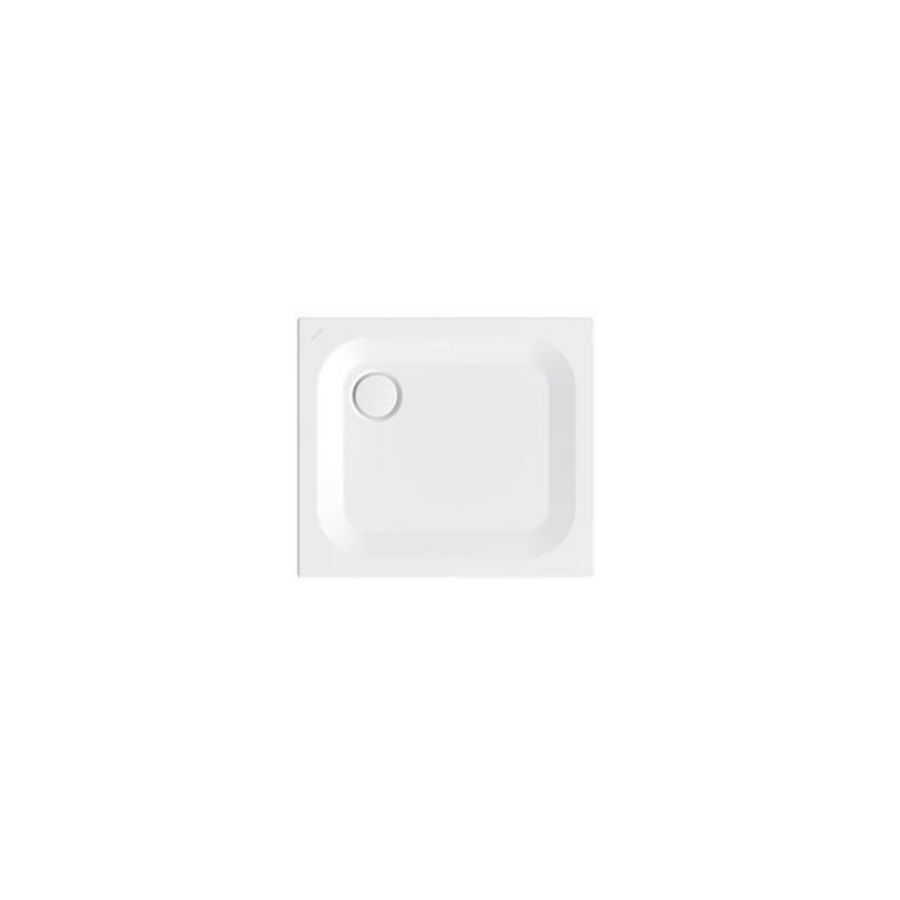 Douchebak geglazuurd staal BetteUltra 800x700x25mm wit AS antislip Sense afvoer Ø90mm