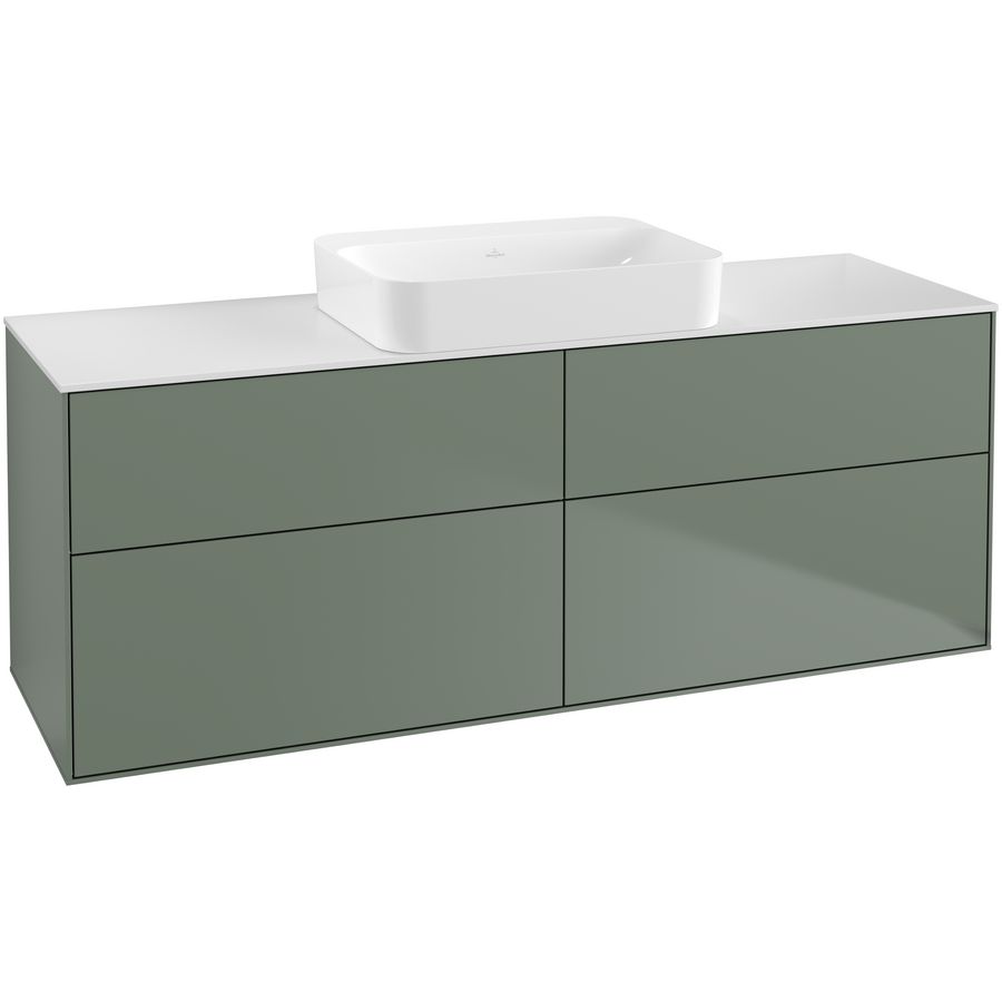Wastafelonderkast Finion 1600x603x501mm Olive Matt Lacquer G73100GM