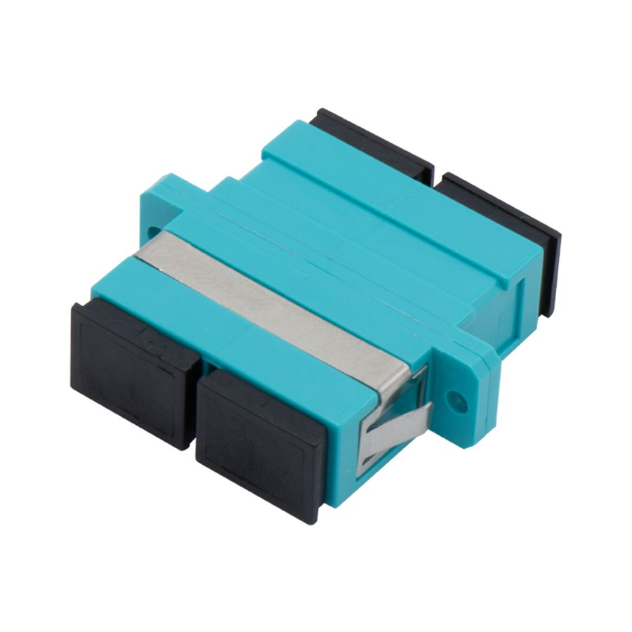 SC ADAPTOR DUPLEX MM OM3 Aqua