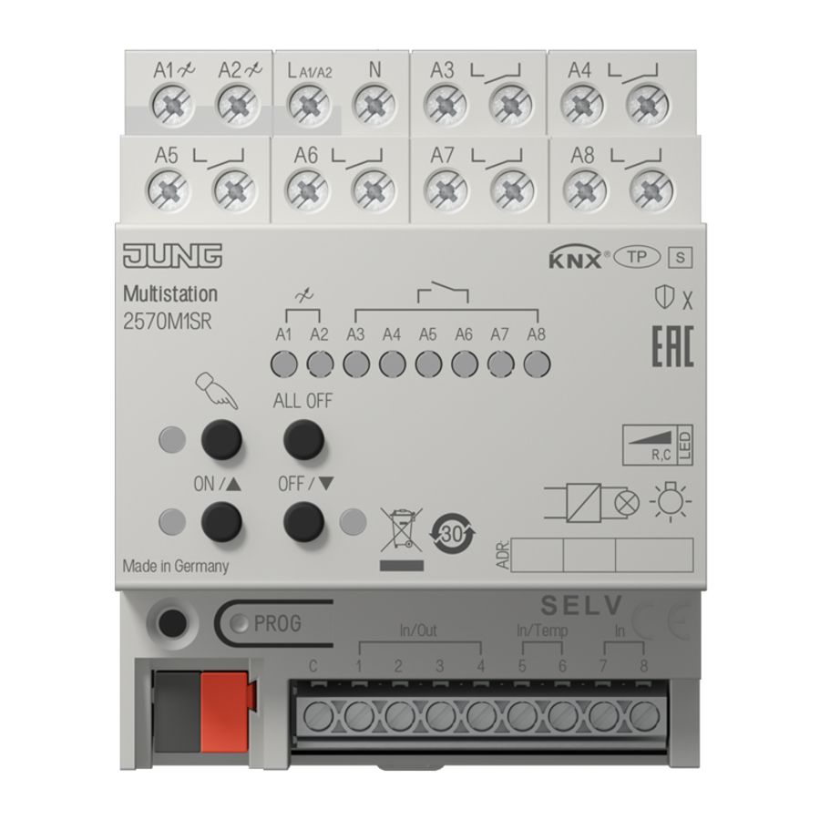 KNX multistation, voor DIN-rail, 4 TE, Secure