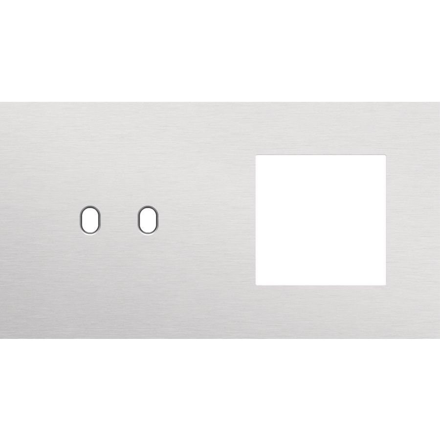 Afdekplaat 2-voud horiz. 71mm centerafst. 155-57807