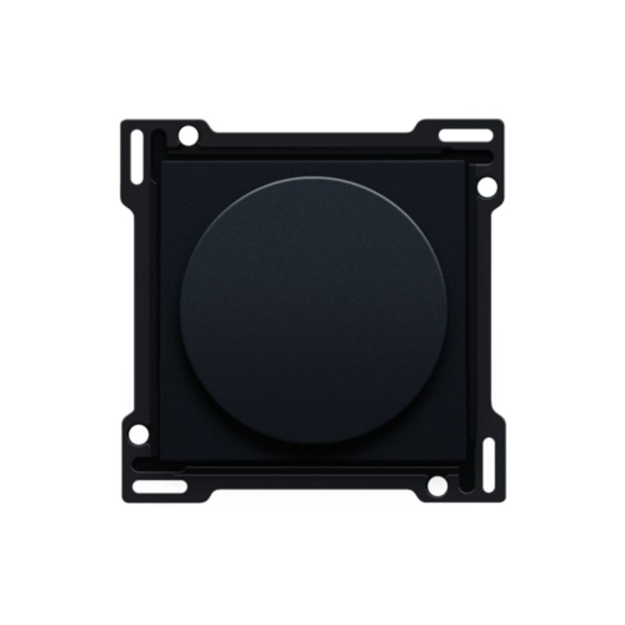 Afwerkingsset draaiknopdimmer/snelh.reg. incl. draaikn black