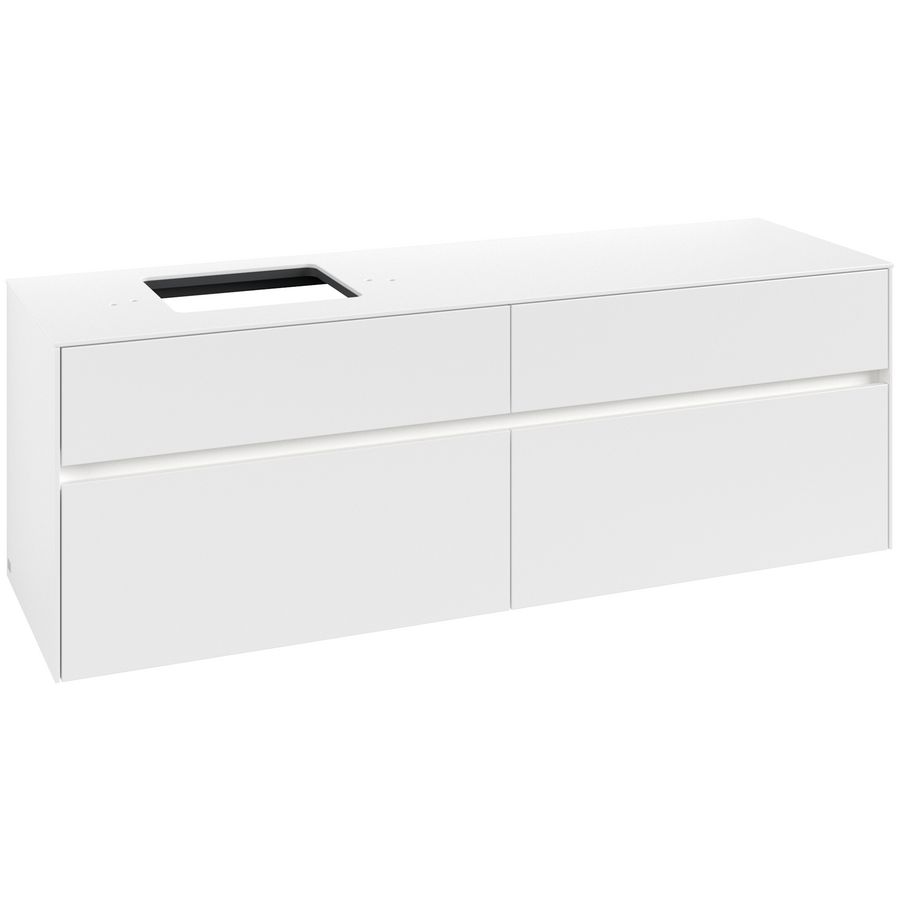 Wastafelonderkast Collaro 1600x548x500mm Wh.Matt C135B0MS