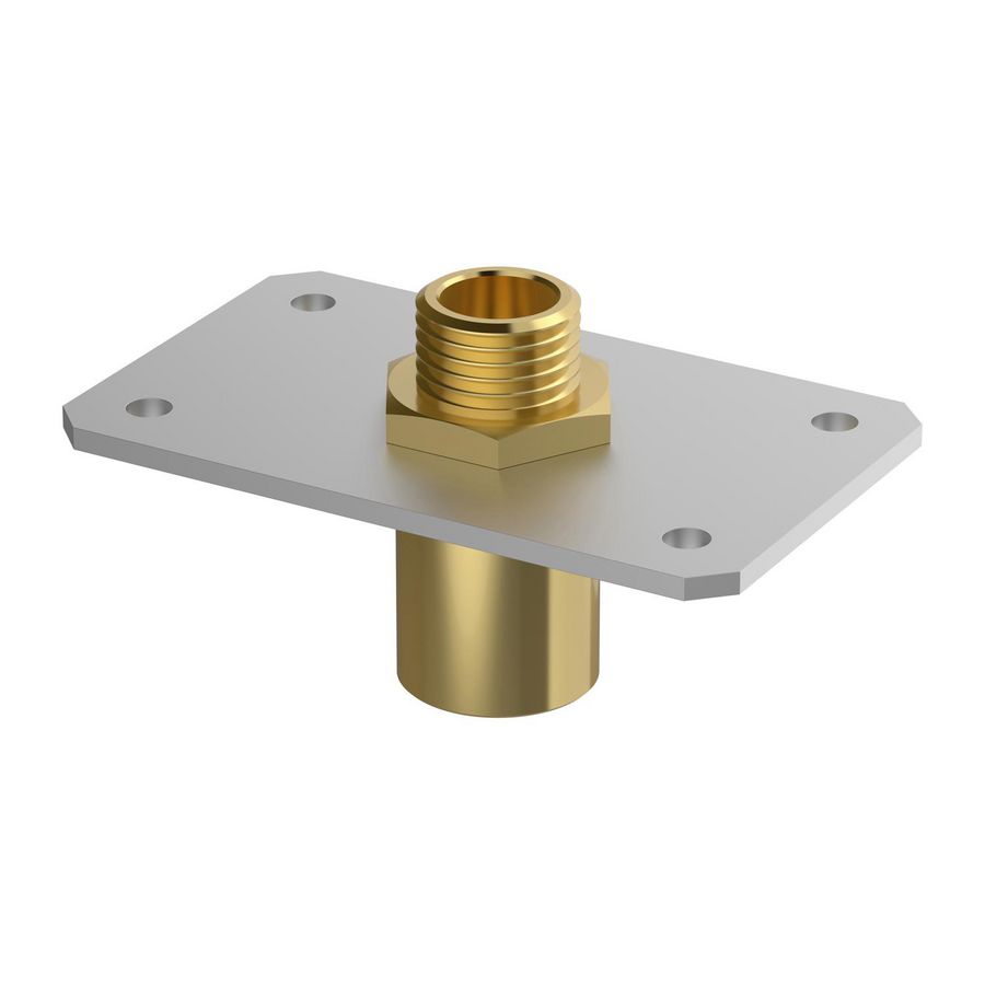 MB wandplaat los 1/2"F 20mm