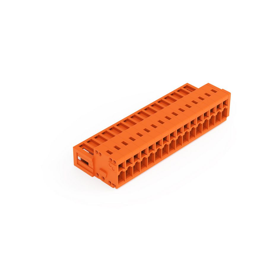 1-draads male steker 1,5mm² oranje 734-346 VVE=25