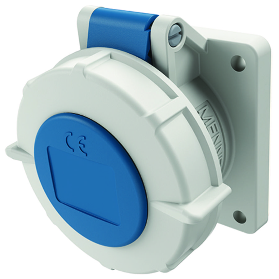 Inbouwwandcontactdoos 16A 4-polig  9H 230V IP67 TwinCONTACT