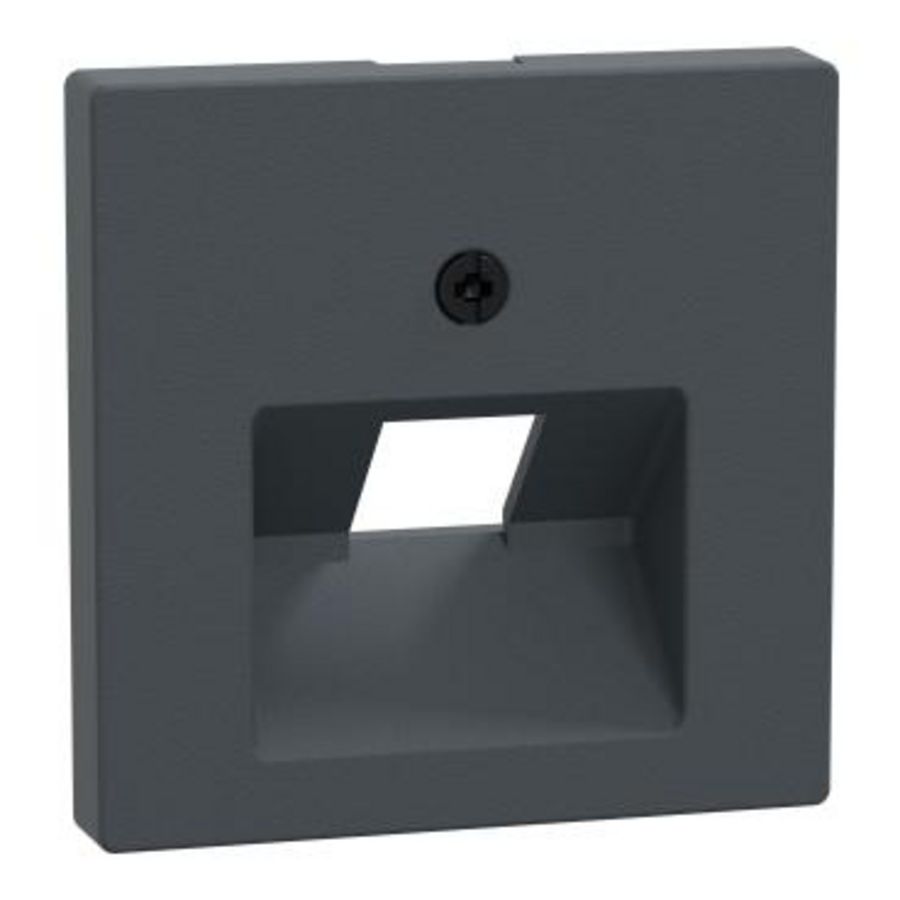 Centraalplaat UAE 1-voudig Antraciet Systeem M