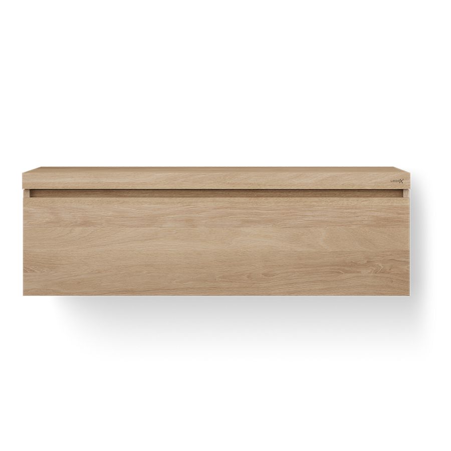 Badmeubel WOODEN BASIC DRAWER 1200mm 1x la eiken old grey