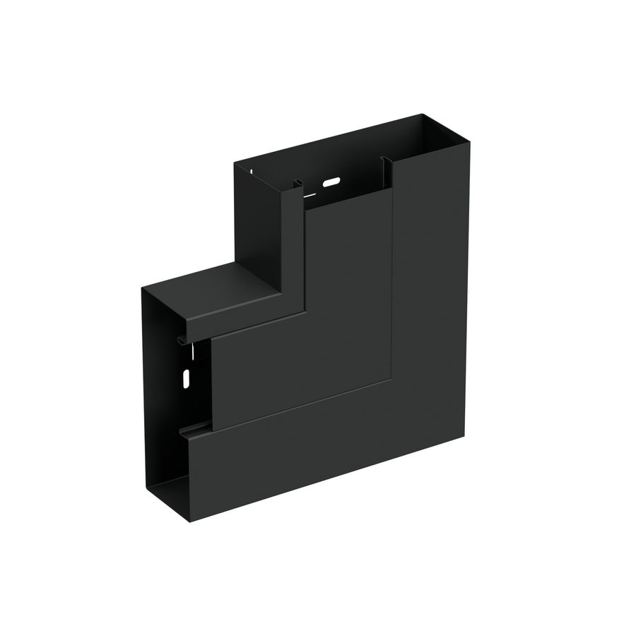 Verticaal hoekstuk wandgoot +D LSU-170A/65 WGX zwart RAL9017