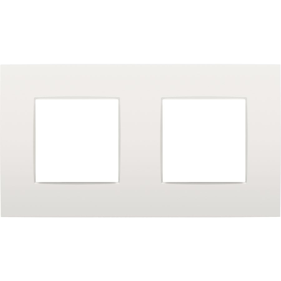 2-voudige afdekplaat hoh 71mm Intense white