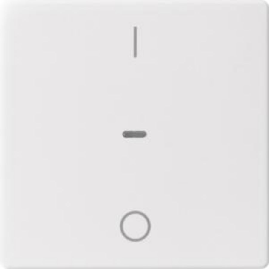 Drukknopmodule afdekking 1-v I/O berker Q.1/Q.3/Q.7 polarwit