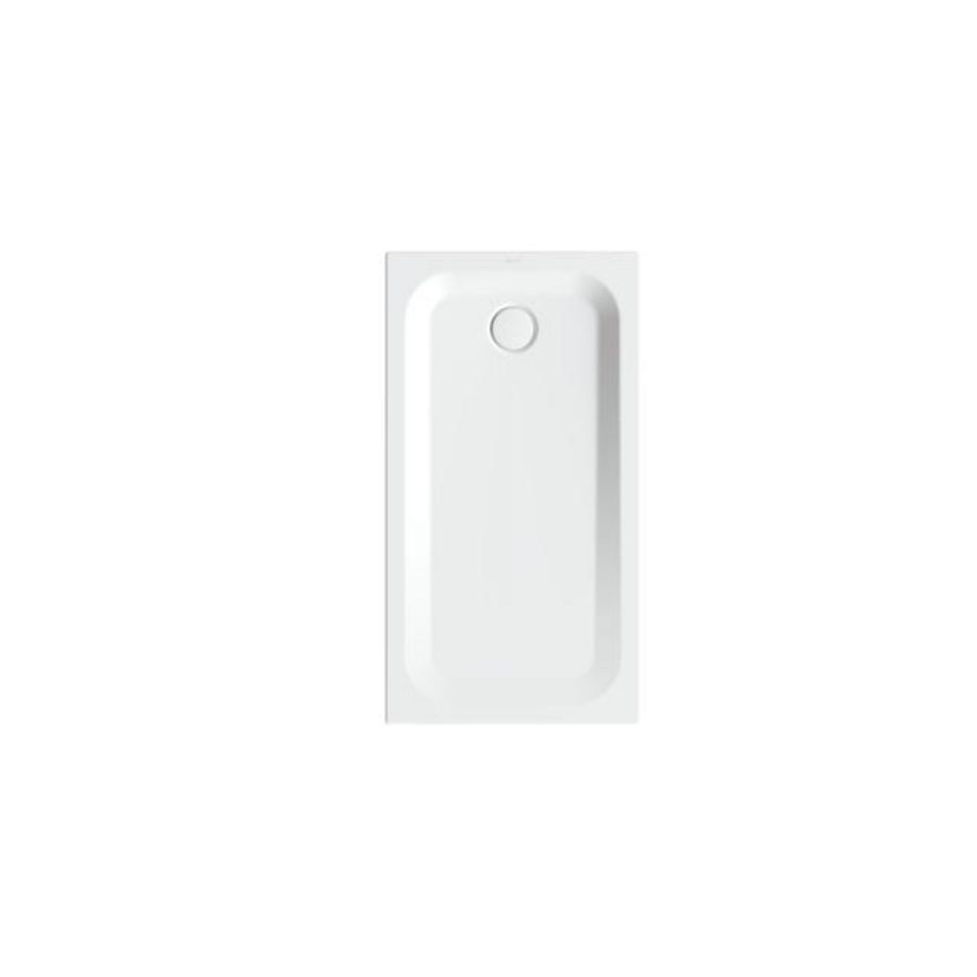 Douchebak geglazuurd staal BetteUltra 1300x700x35mm wit AS antislip Sense afvoer Ø90mm