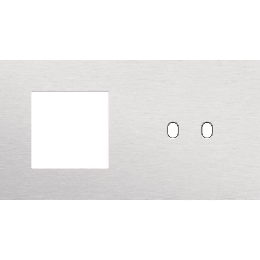 Afdekplaat 2-voud horiz. 71mm centerafst. 155-57808