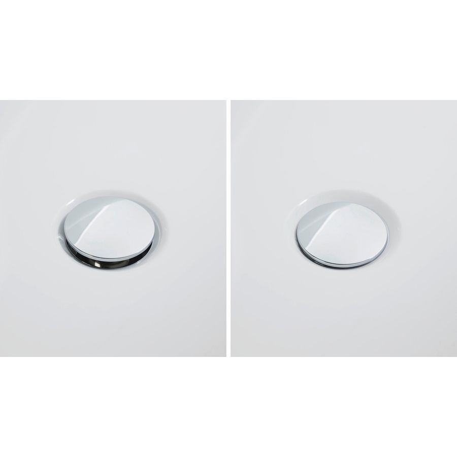 Af- en overloopgarnituur Chroom 400x80x400mm