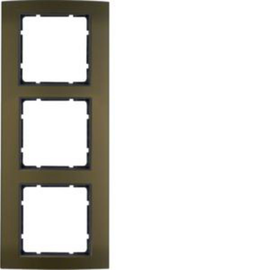 Afdekraam 3-v berker B.3 aluminium bruin/antraciet mat