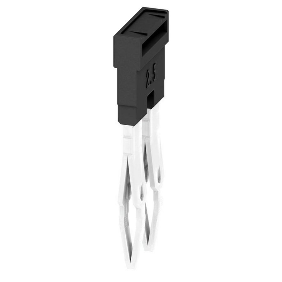 Dwarsverbinder (terminal) Plugged zwart 24 A p: 2 VVE=60