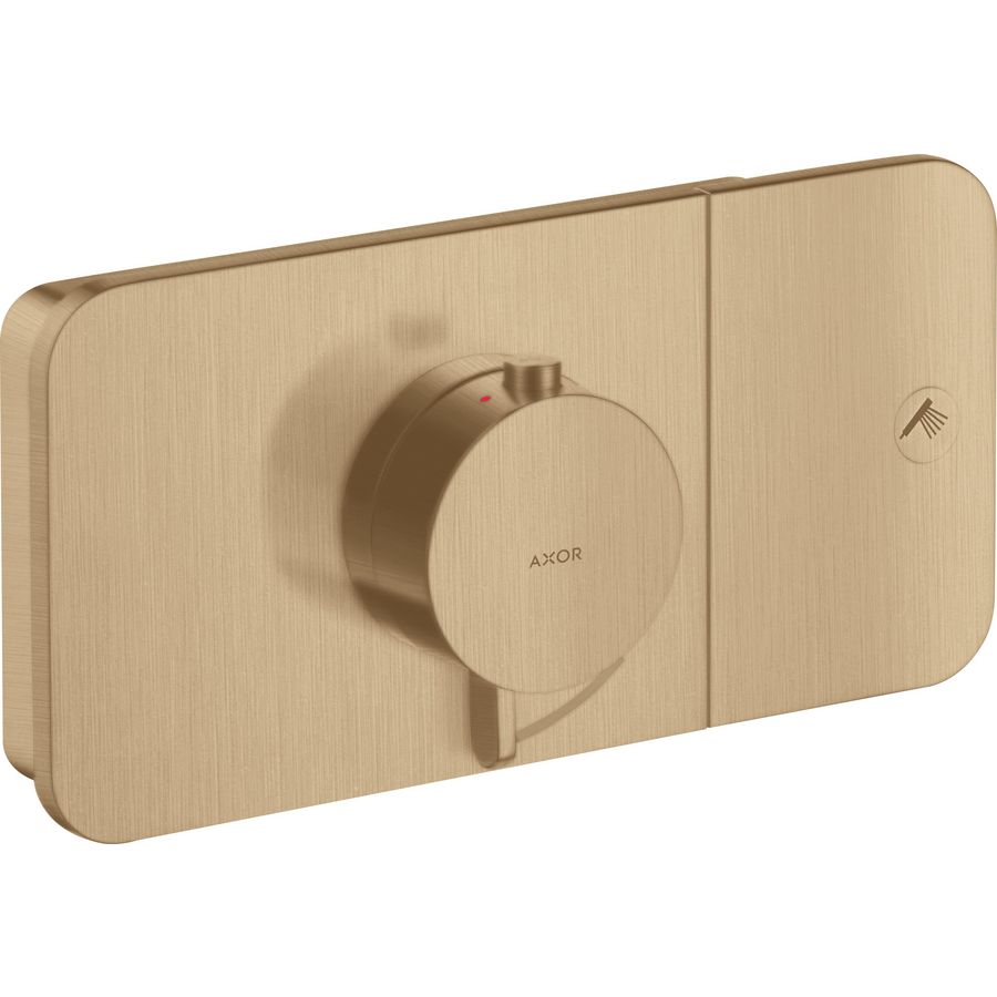 Therm.module voor 1 douchefunctie Brushed Bronze AX One