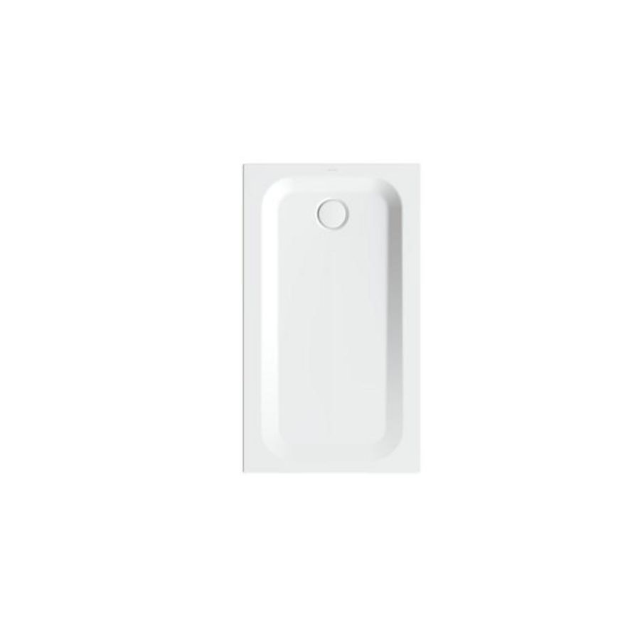 Douchebak geglazuurd staal BetteUltra 1300x750x35mm wit AS antislip Sense afvoer Ø90mm