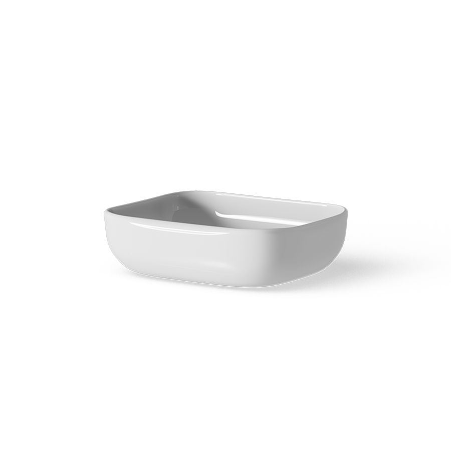 Opzetwaskom CERAMIC RECTANGLE 49x40cm wit