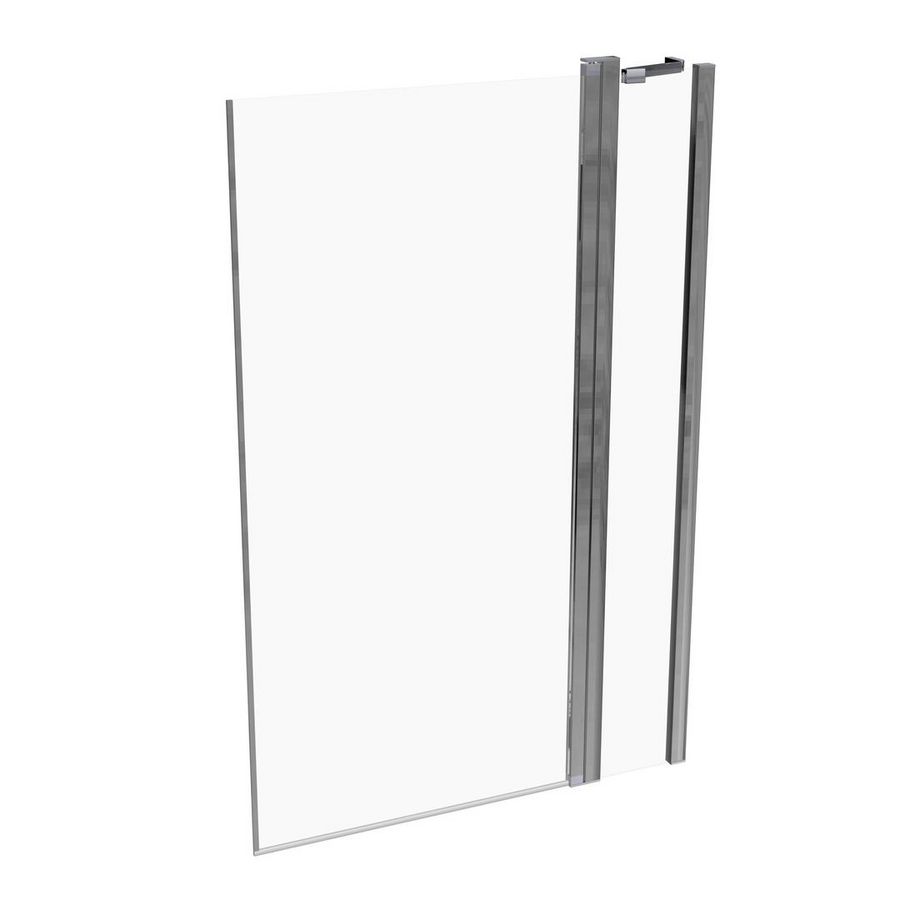 Design Pure badklapwand 950-965x1500mm chroom helder