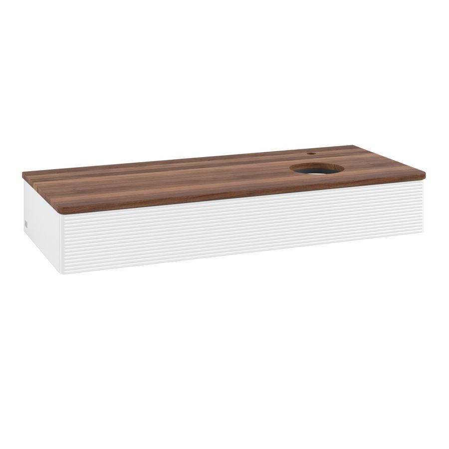 Wastafelonderkast Antao 1200x190x500mm White Matt Lacquer L12152MT