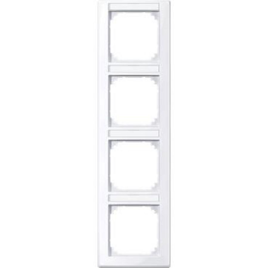 Afdekraam M-Smart 4-voudig Verticaal Tekstveld Actief wit