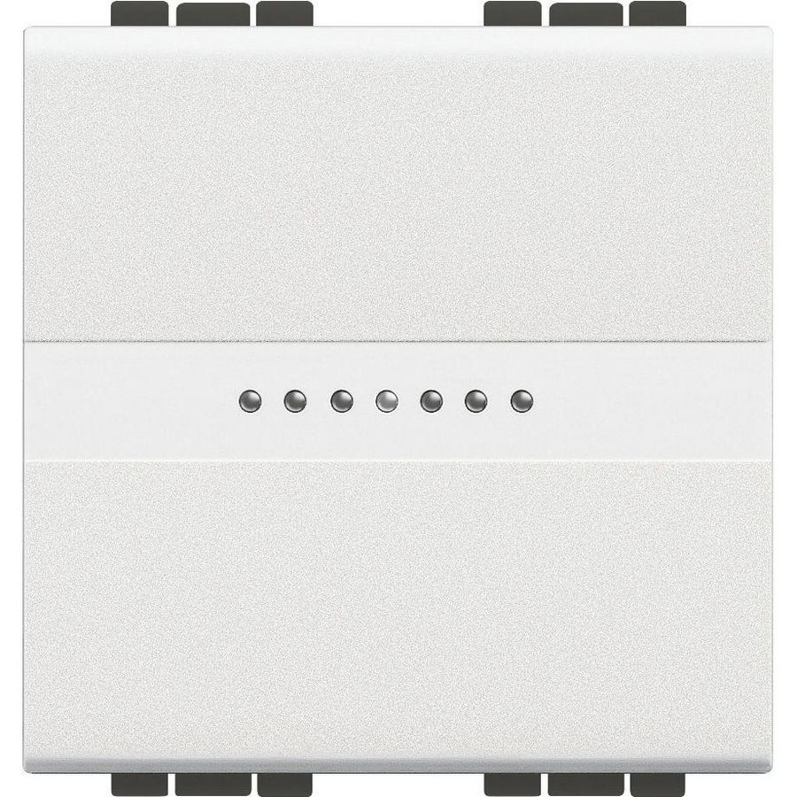Wisselschakelaar axiaal 10A 2 modulen wit Livinglight